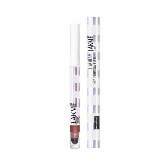 Lakme 9To5 Hya Glam Liner + Shadow Eye Duo With Hyaluronic Acid & Vitamin E - Velvet Bronze (1.8 g)
