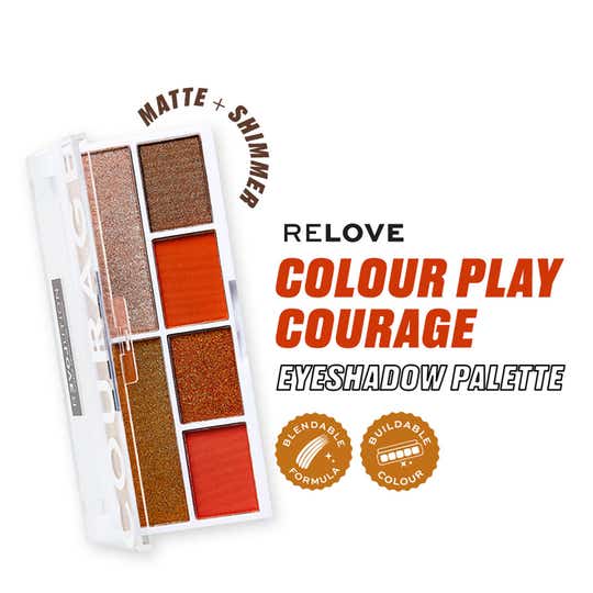 Makeup Revolution Relove Colour Play Eyeshadow Palette - Courage (5.2 g)