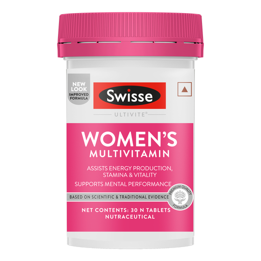 Swisse Women's Multivitamin -Boosts Energy, Stamina, Vitality & Mental Performance (30 Tablets)