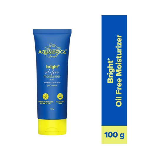 Aqualogica Bright+ Oil-Free Moisturizer with Blueberry & Kojic Acid (100 g)