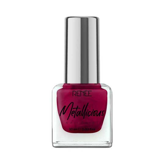 Renee Metallicious Nail Paint - Red Dazzle (10 ml)