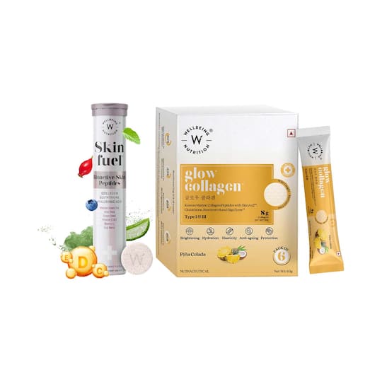 Wellbeing Nutrition Antioxidant Collagen Glow Combo