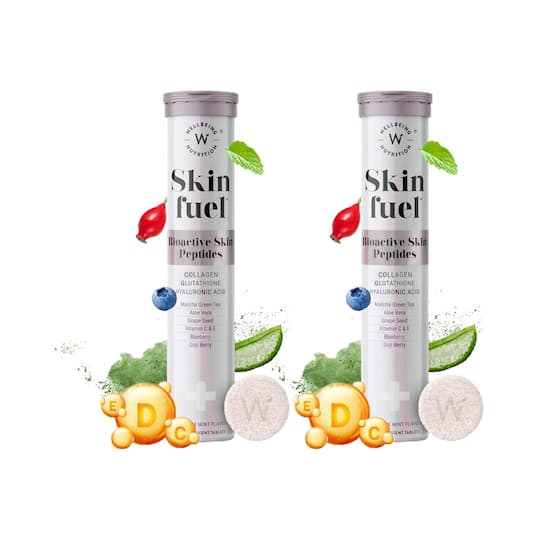 Wellbeing Nutrition Skin Fuel Japanese Collagen Peptides, L-Glutathione Pack Of 2 Combo