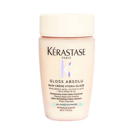 KERASTASE Gloss Absolu Crème Anti-Frizz Shampoo, Medium to Thick Hair, 4-Days Anti-Frizz (80 ml)