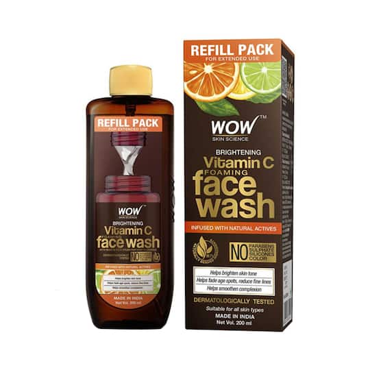 WOW SKIN SCIENCE Brightening Vitamin C Foaming Face Wash Refill Pack (200ml)