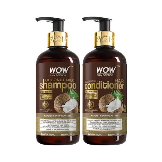 WOW SKIN SCIENCE Coconut Milk Shampoo with Conditioner