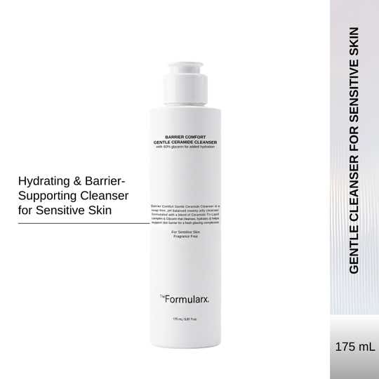 The Formularx Barrier Comfort Gentle Ceramide Cleanser for Sensitive Acne Prone Skin (175 ml)