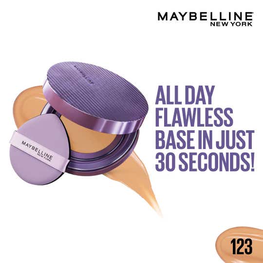 Maybelline New York Super Stay Matte Max Cushion Foundation - Shade 123 (11 g)