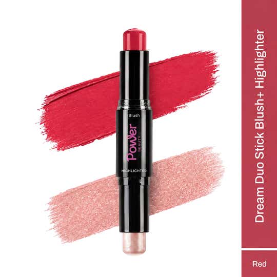 Power Beauty Dream Duo Stick Blush + Highlighter - Mauve Pink Blush & Silver Highlighter (9.4 g)