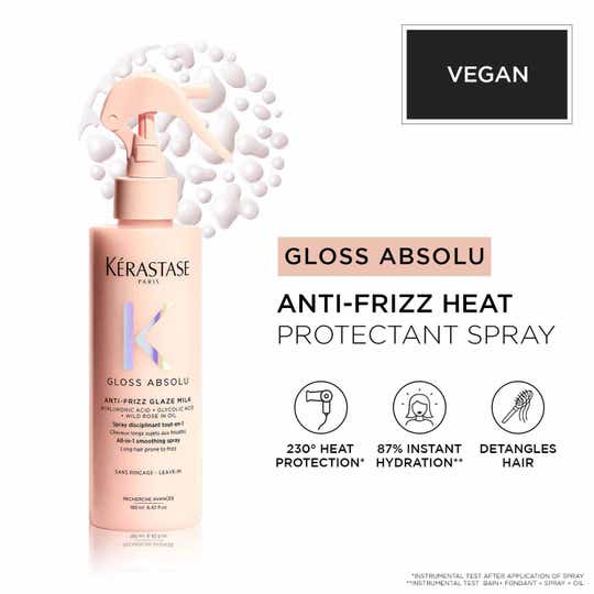 KERASTASE Gloss Absolu Anti-Frizz Heat Protecting Spray for Glossy Hair (190 ml)
