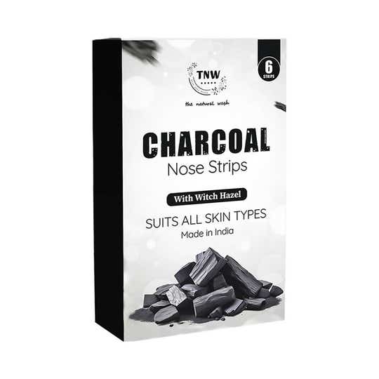 TNW The Natural Wash Charcoal Nose Strips for Whiteheads and Blackheads (6 pcs)