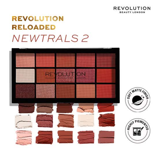 Makeup Revolution Re - Loaded Eyeshadow Palette - 02 Neutrals (16.5g)