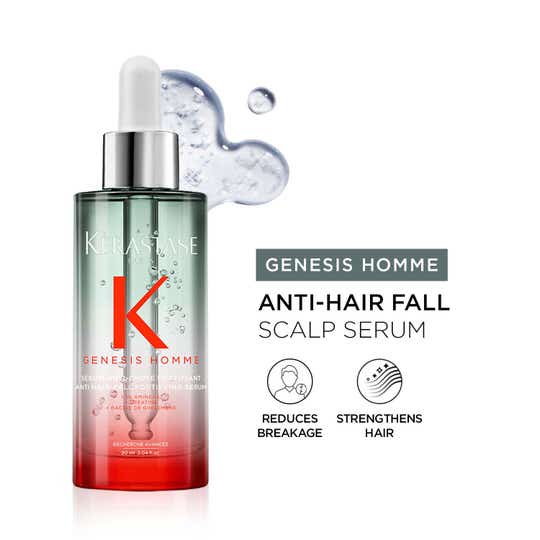 KERASTASE Genesis Homme Anti-Hair Fall Fortifying Serum For Men, Hair Prone to Falling (90 ml)