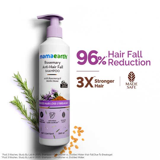 Mamaearth Rosemary Anti-Hair Fall Shampoo With Rosemary & Methi Dana (250ml)