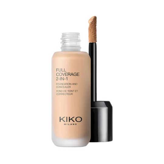 KIKO Milano Full Coverage 2-In-1 Foundation & Concealer - WB30 Warm Beige (25 ml)