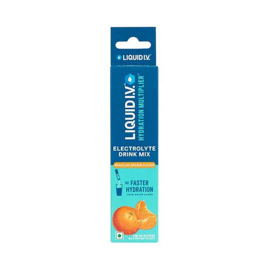 Liquid I.V. Hydration Multiplier - Brazilian Orange Electrolyte Powder Drink Mix (3 pcs)