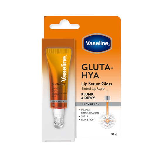 Vaseline Gluta-Hya Lip Serum Gloss - Juicy Peach (10 ml)