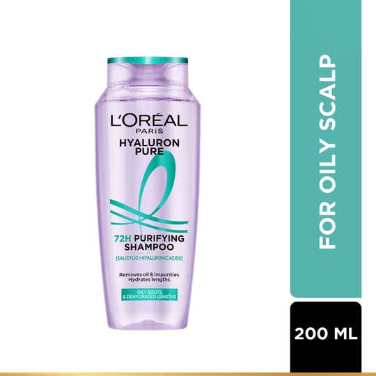 L'Oreal Paris Hyaluron Pure 72H Purifying Shampoo (200 ml)