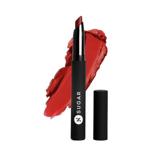 SUGAR Cosmetics Matte Attack Transferproof Lipstick - 02 Red Zeppelin (Chilli Red) (2g)