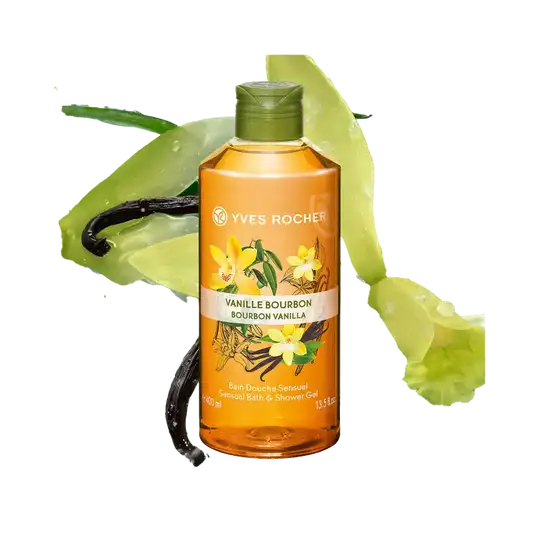 Yves Rocher Sensual Bath & Shower Gel Bourbon Vanilla 400 ml