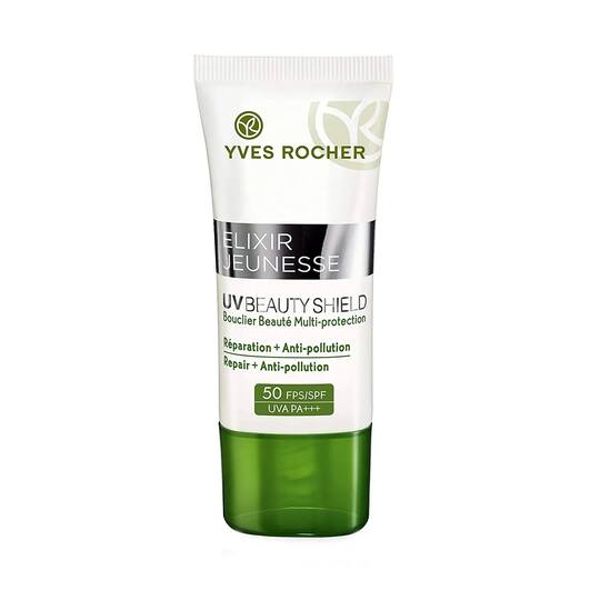 Yves Rocher Elixir Jeunesse Uvbeauty Shield Multi-Protection Repair ++ Anti-Pollution 50 Spf Uva Pa 30 ml