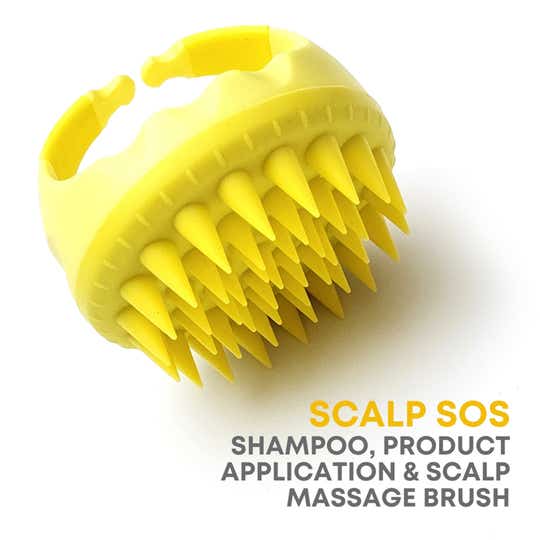 Alan Truman Scalp Sos Scalp Massage and Shampoo Brush - Yellow (1 Pc)