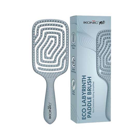 Ikonic Me Eco Labyrinth Paddle Brush IKM-3017 - Powder Blue