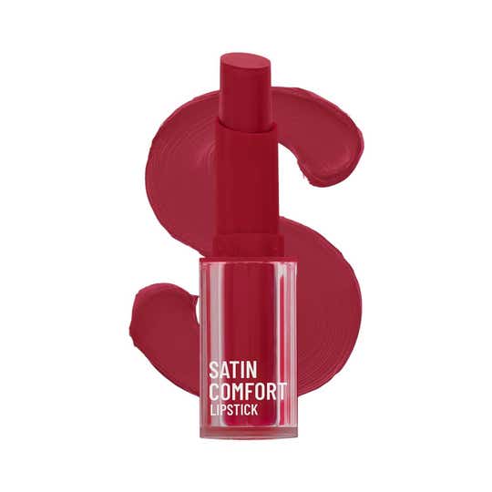 Swiss Beauty Satin Comfort Lipstick - Fire Brick (3 g)