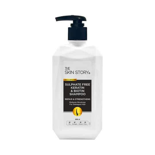 The Skin Story Sulfate Free Keratin & Biotin Shampoo (250 ml)