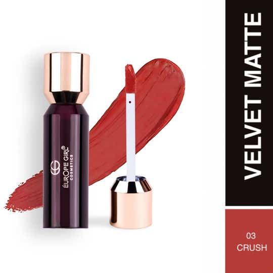 Europe Girl Velvet Matte Liquid Lipstick - Crush 03 (3.5 g)