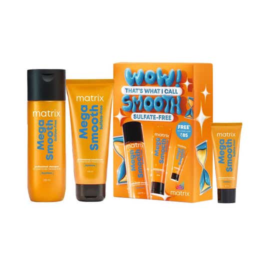 Matrix Mega Smooth Sulfate-Free Combo For Chemically Treated Hair + Free Mini Mask (3 pcs)