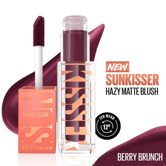 Maybelline New York Sunkisser Hazy Matte Blush 12H Wear Sunkissed Cheeks - Berry Brunch (4.7 ml)