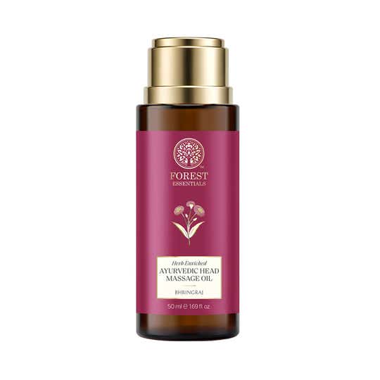 Forest Essentials Bhringraj Ayurvedic Herb Enriched Head Massage Hair Oil (50ml)