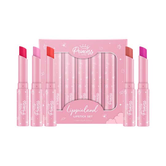 Princess By Renee Lippieland Lipstick Set for Kids & Preteens (5 pcs)