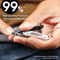 Vega Large Nail Clipper with Curved Blades for Manicure & Pedicure Pack of 10 (LNCB-03) (490 g)