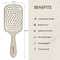 Ikonic Me Eco Labyrinth Paddle Brush IKM-3017 - Sand Beige