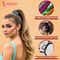 Majestique Elastic Hair Ties with Rhinestone Tubes (6 pcs)