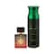 AJMAL Amber Magic Eau De Parfum Spicy Aromatic Perfume And Sacrifice II Deodorant Fruity Aromatic Fragrance - (2Pcs)