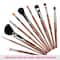 Vega Makeup Brush Set with Black Leather Case Set of 10 (LK-10) (316 g)