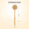 Vega Bristle Bath Brush with Massager (NBA 1/2) (207 g)