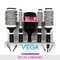 Vega 5-in-1 Professional Hot Curl Hair Brush Set with Paddle Brush for Men and Women PHBS-01 (530 g)