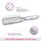 Vega Flat Hair Brush India's No.1 Hair Brush Brand for Men & Women - Silver (R8-FBS) (98 g)