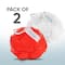 Vega Mini Sponge Bath Shower Loofah Sponge Scrubber Exfoliator for Women & Men Pair (BA-3/12) (54 g)