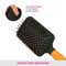 Vega Paddle Hair Brush with Stick for Men and Women Black & Orange (E15-PB) (196 g)