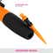Vega Paddle Hair Brush with Stick for Men and Women Black & Orange (E15-PB) (196 g)
