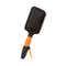 Vega Paddle Hair Brush with Stick for Men and Women Black & Orange (E15-PB) (196 g)