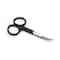 Basicare Blk Rub Curved Nail Scissor