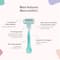 Sirona Reusable 4 Blade Cartridge Hair Removal Body Razor For Women