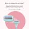 Sirona Reusable 4 Blade Cartridge Hair Removal Body Razor For Women