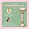 House of Beauty Rose Quartz Roller Kit For Toning, Tightening, Depuffing Face & Undereyes (3 Pcs)